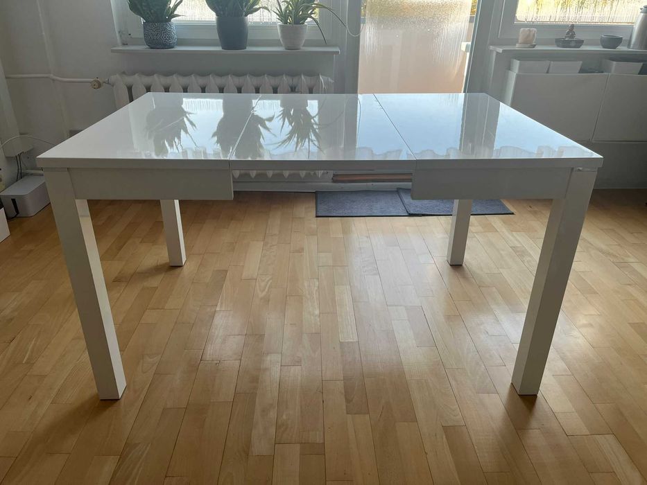 Stół do jadalni/kuchni bialy rozkładany 90x90 Eryk 2