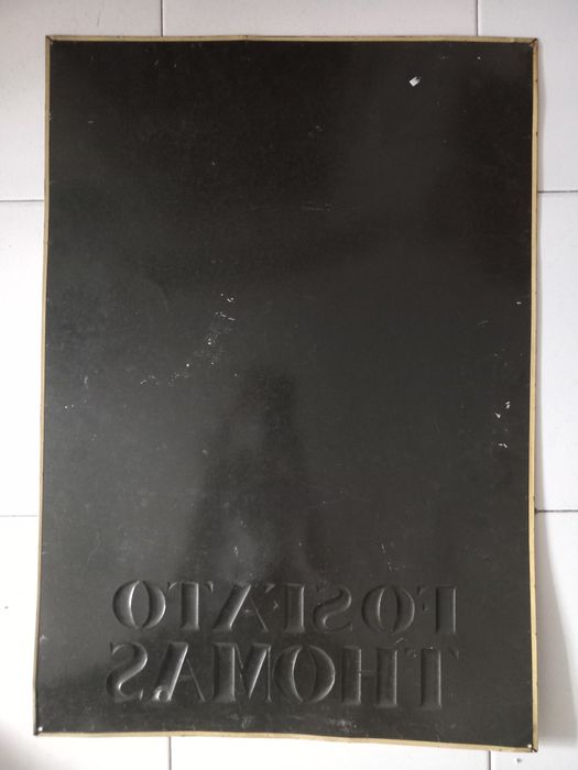 Placa publicitária antiga - anos 50