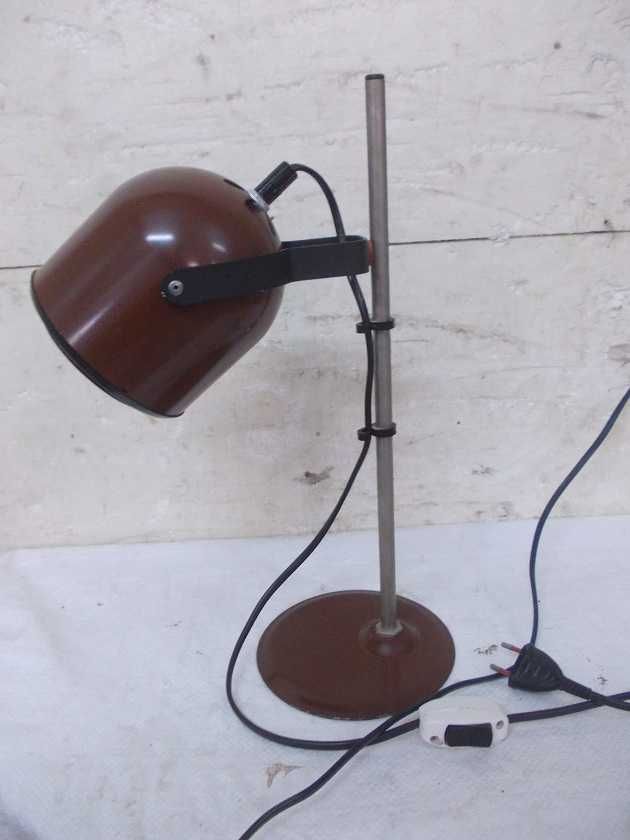 Stara lampa na biurko loft bauhaus PRL sprawna