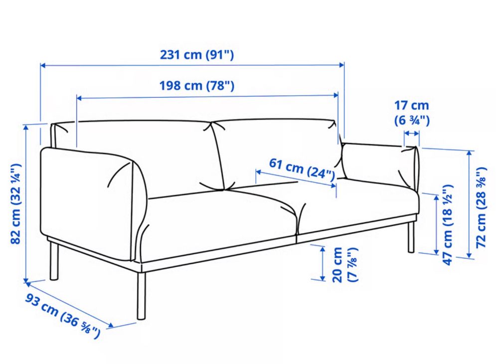 Sofa Applaryd 3os Ikea w doskonalym stanie