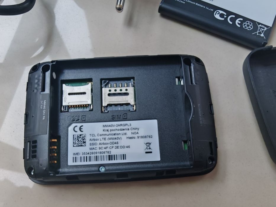 Router Alcatel na kartę SIM internet do samochodu mobilny 150 Mbs wifi