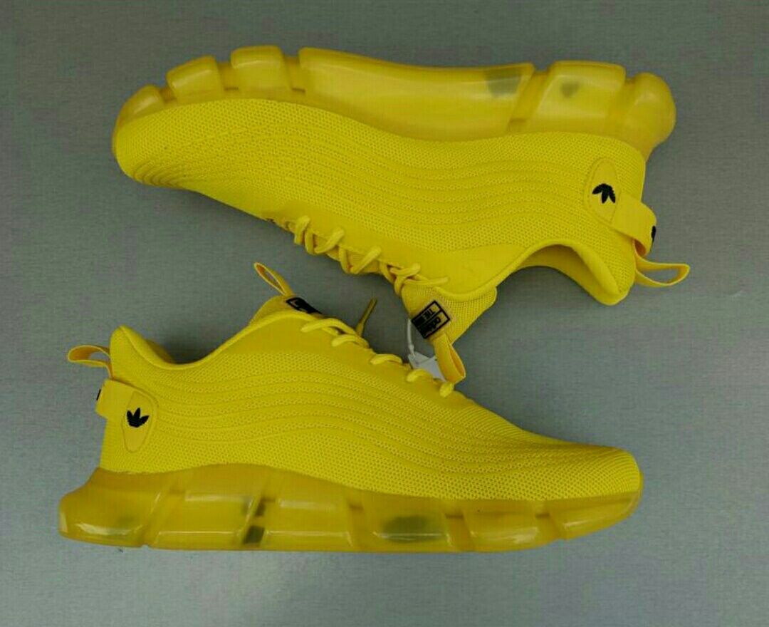 Adidas стильные мужские кроссовки желтые текстиль рр 43, 44