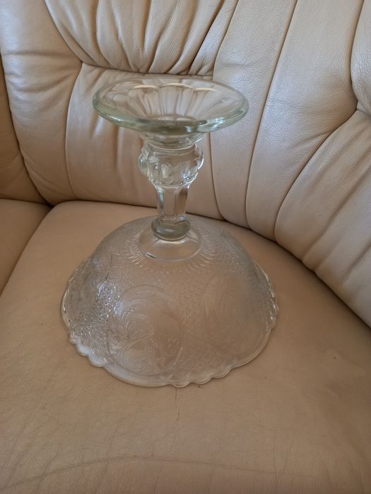 Piękna Duża Patera Owocarka na stopie "Medaliony" HSG Ząbkowice NOWA