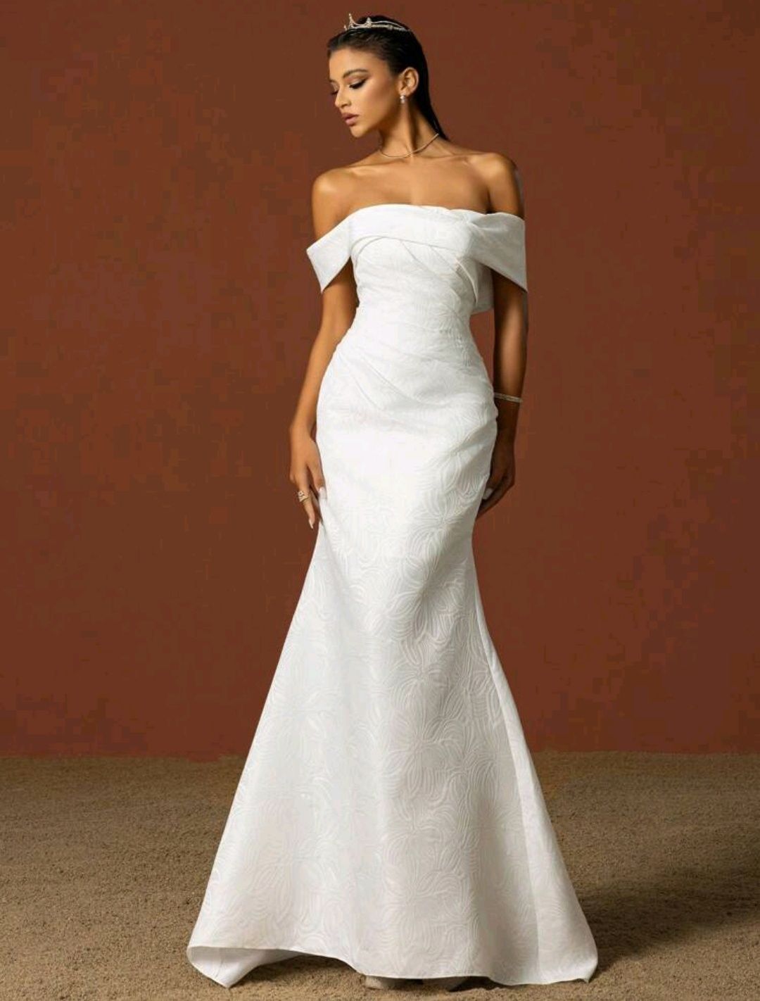 Vestido de noiva estilo sereia clássico
