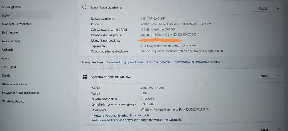 Dell Inspiron 5593 I7-1065G7 16GB 512SSD W11