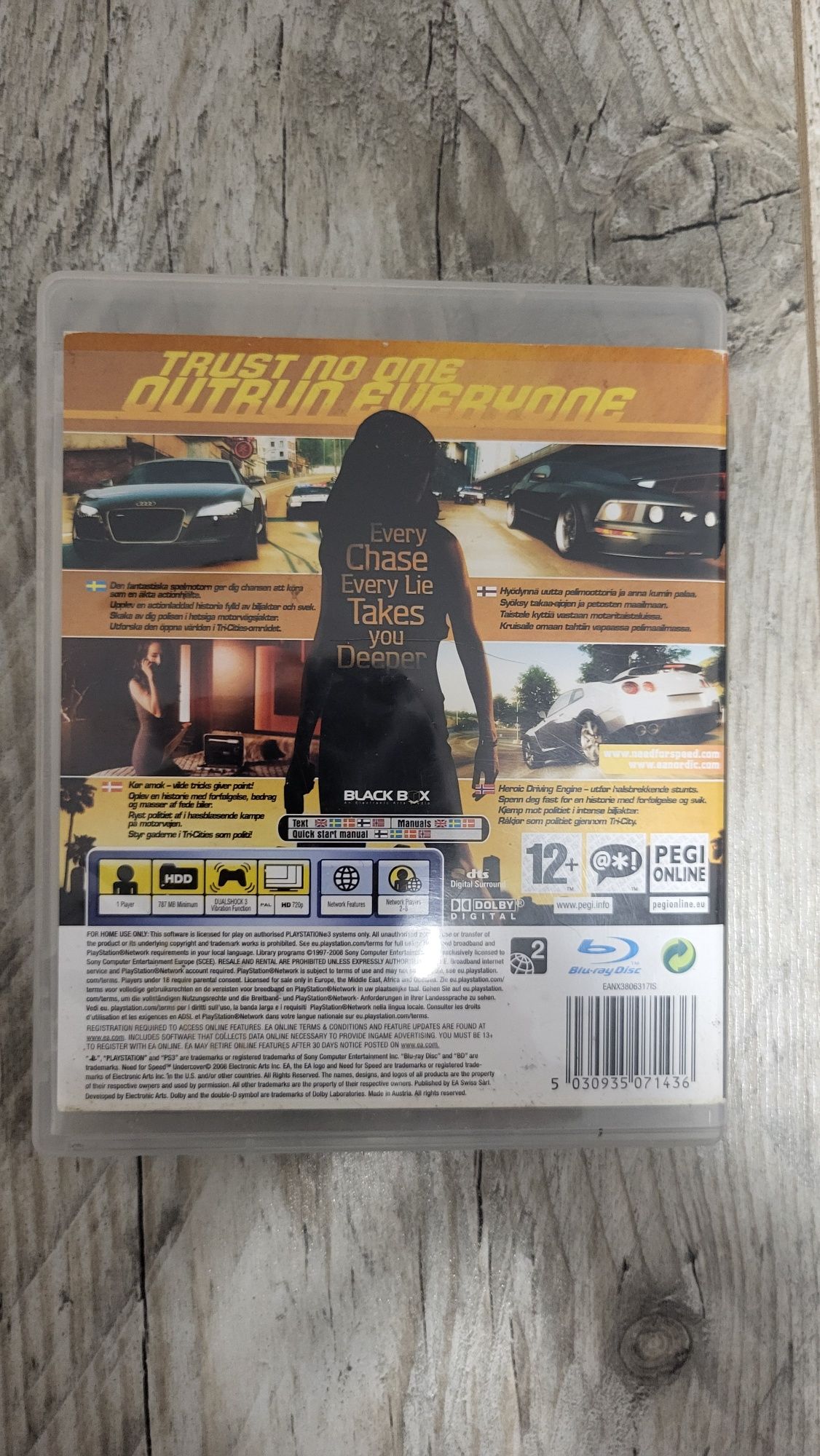 Диск Sony Playstation 3 Need For Speed Undercover + Fifa 15