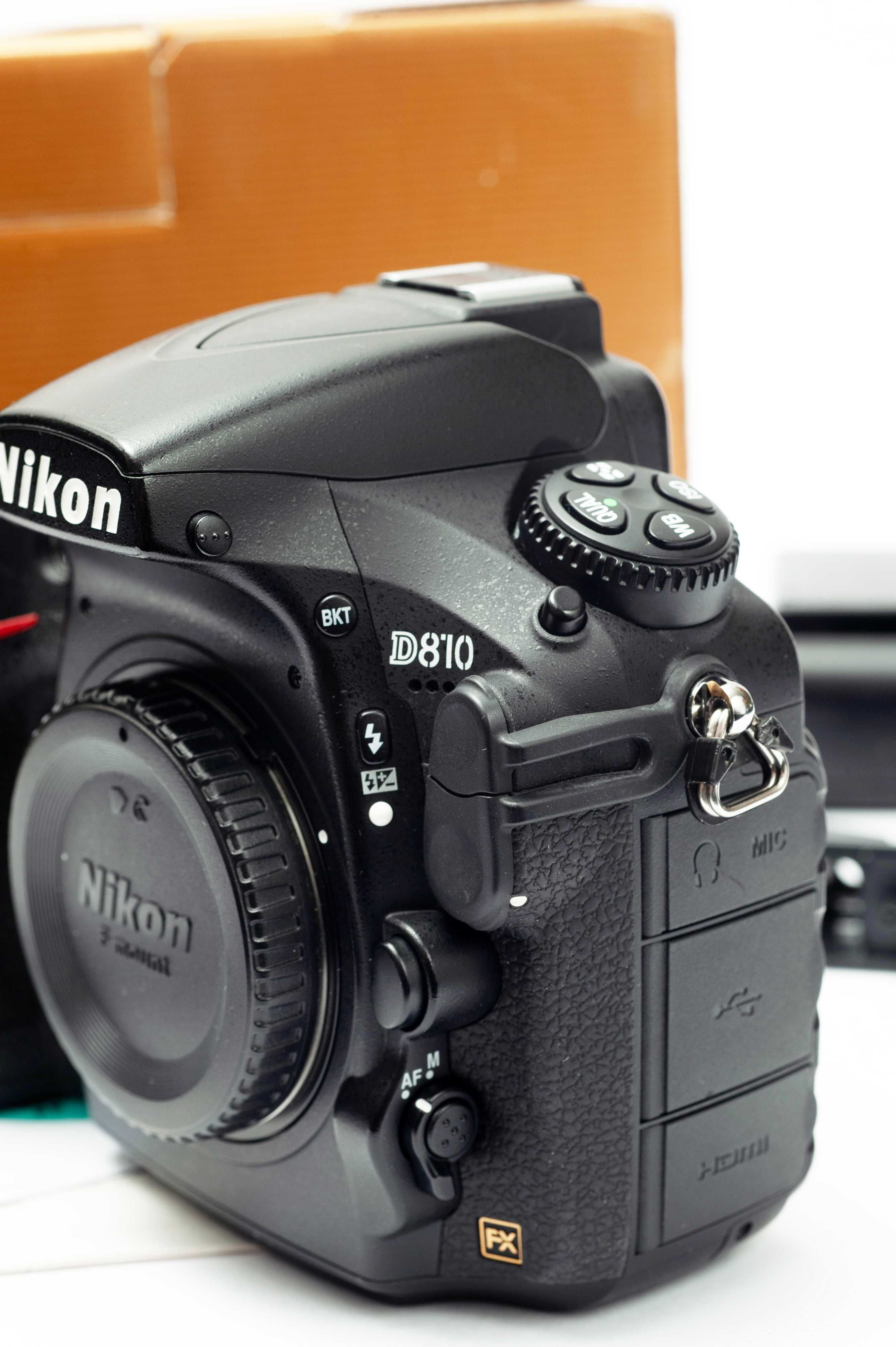 Nikon D810 (cerca de sete mil  disparos)