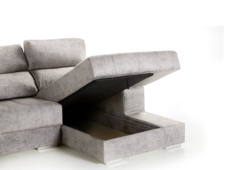 Sofá de Luxo com Chaise Longe