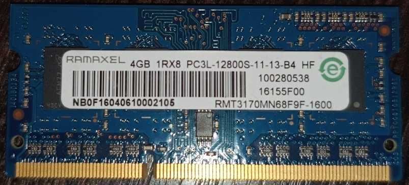 Модуль пам'яті RAMAXEL SO-DIMM DDR3L 1600MHz 4GB