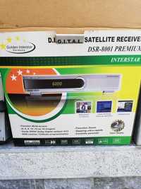 Recetor de satélite Golden Interstar DSR 8001 Premium