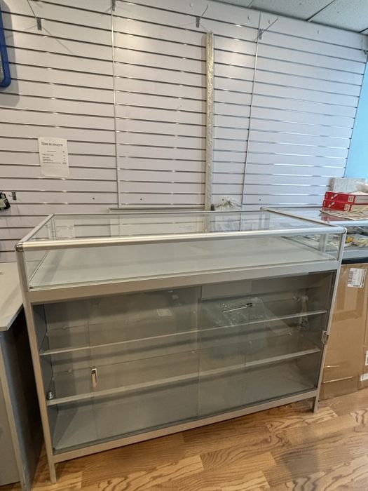 Тумба-вітрина стелаж торгова дзеркальна