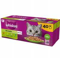 Whiskas Saszetki 40x85g Mokra Karma dla Kota Mix Łosoś Tuńczyk wołowin