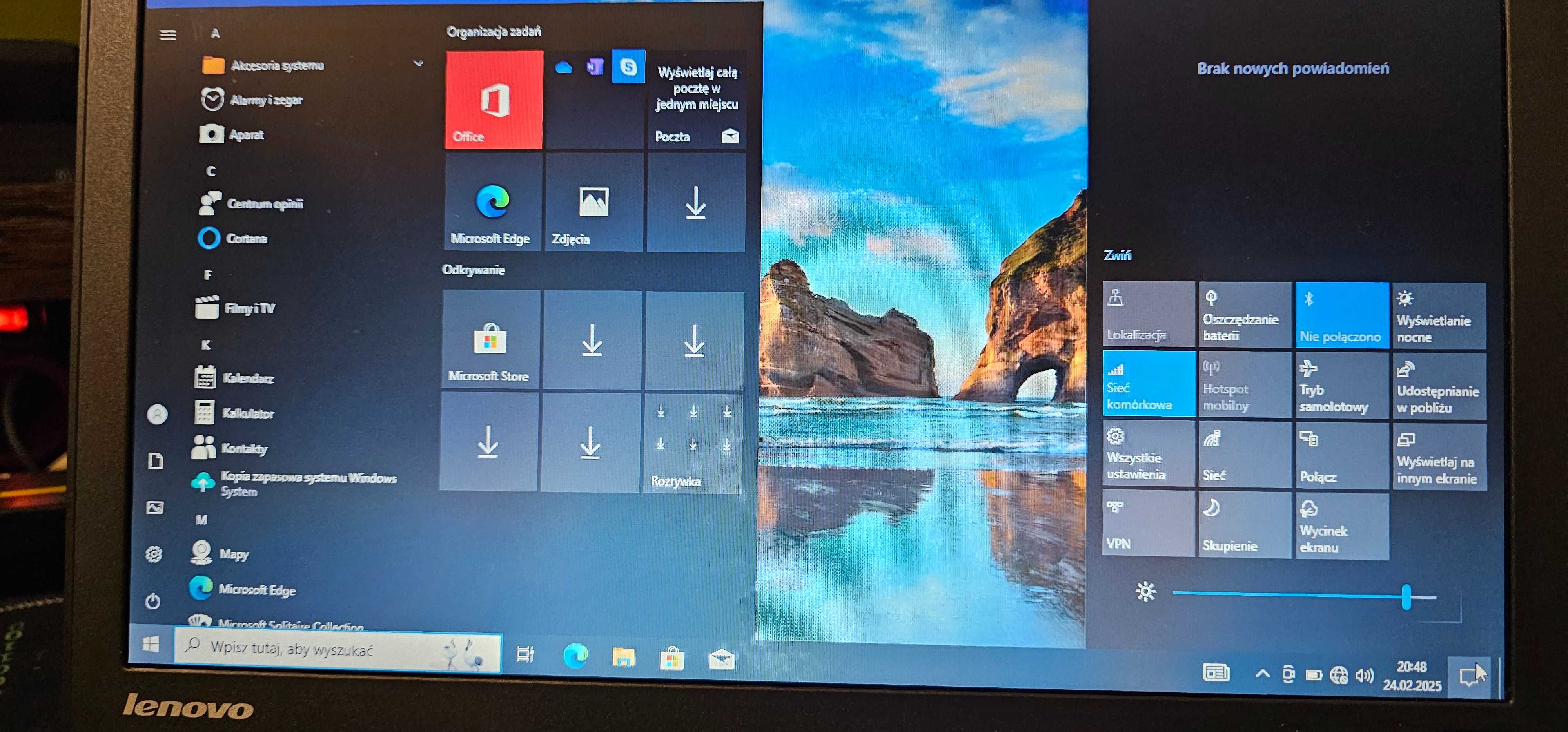 Lenovo Led/HD+/Win10pro/4G-LTE/Ram8/1TB SSD/WiFi/HDMI/BAT 3 Godzin
