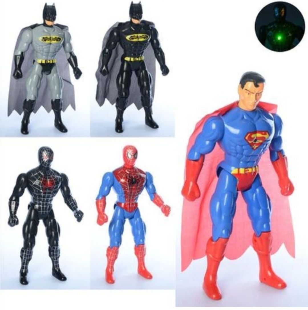 Фігурка Супергерой 3 шт marvel, людина павук, игрушка Бетмен, герои