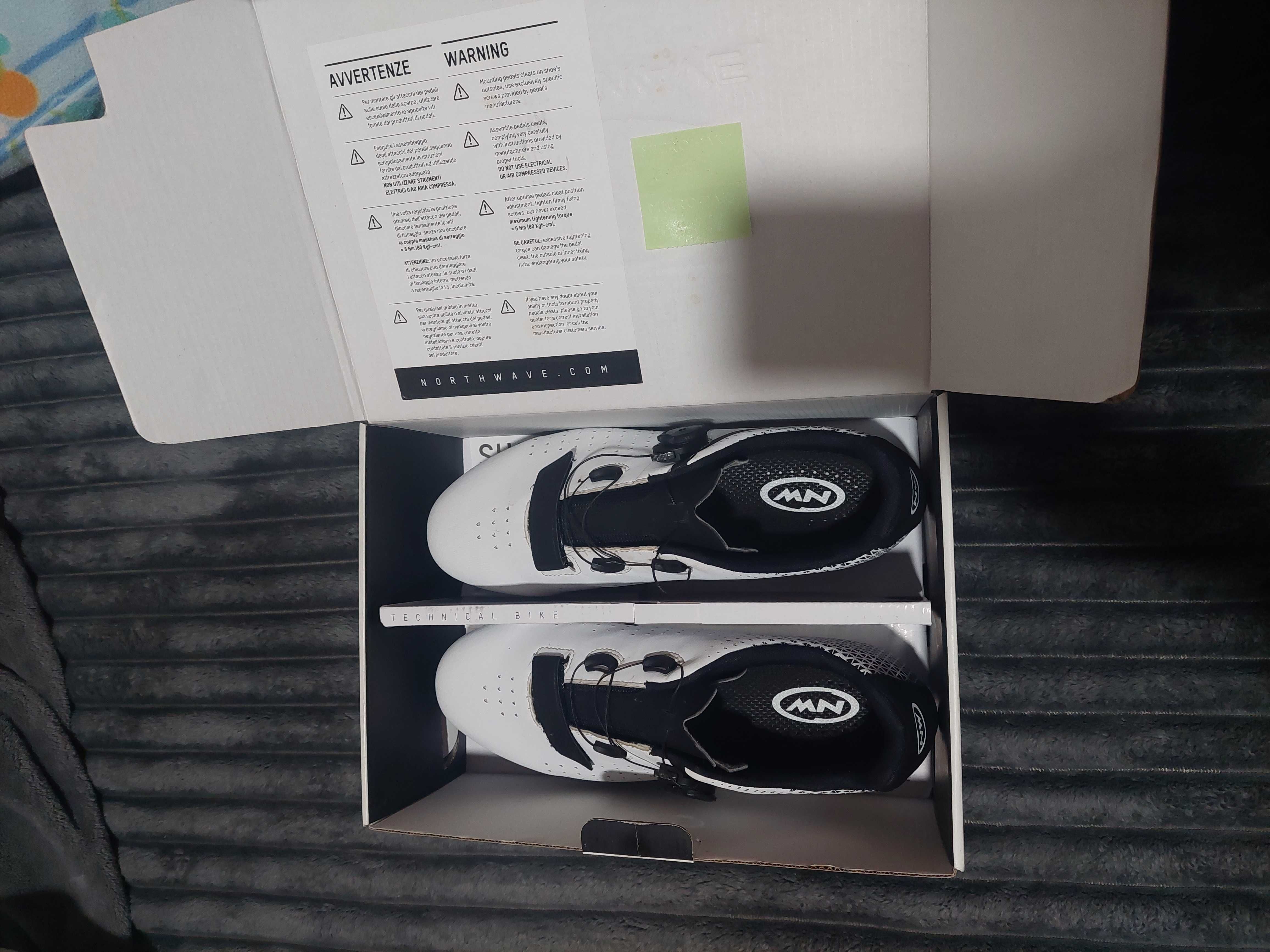 Sapatos bicicleta estrada Nortwave tam 44