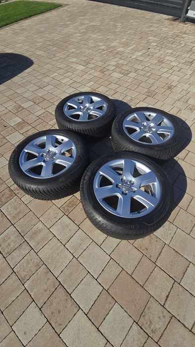 Koła alufelgi Audi 5x112 z oponami wielosezonowe  225/55r17 opony.