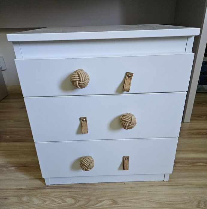 Komoda szafka nocna kontenerek z połyskiem