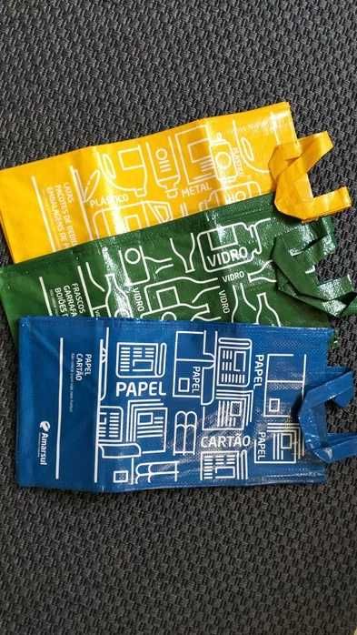 Pack 3 sacos EcoBags para reciclagem. Novos