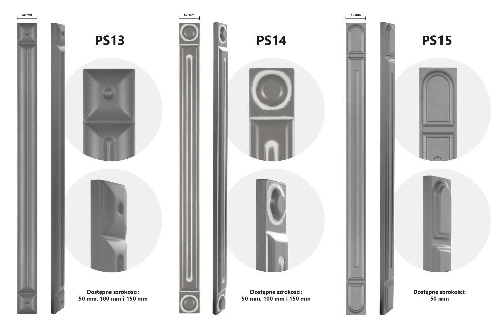 Pilastry meblowe lakier/folia - 50 mm, 100 mm i 150 mm - dużo wzorów