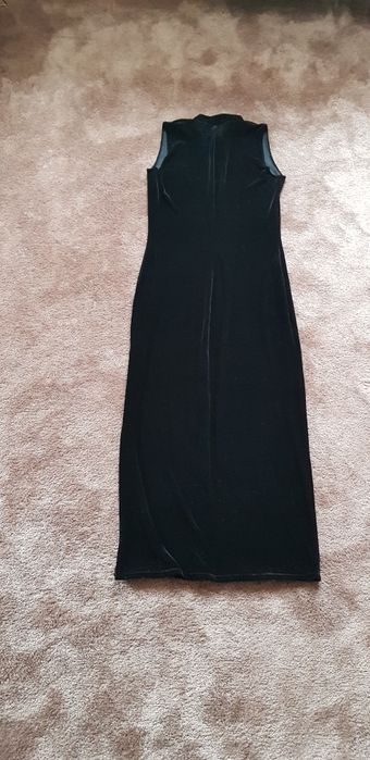 Sukienka czarna aksamitna 36/38