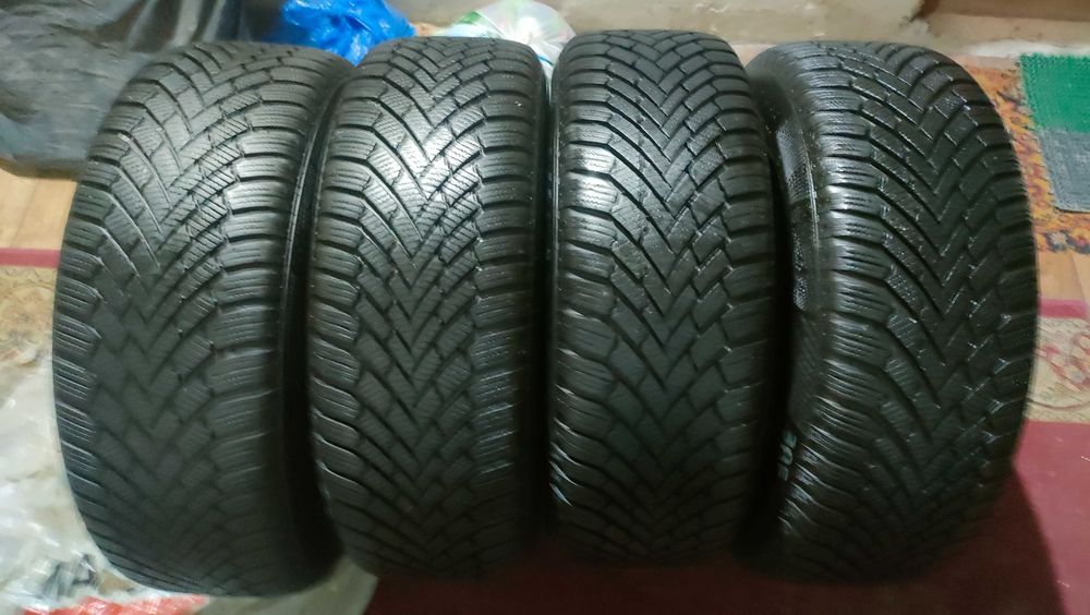 Koła zimowe + śruby Używane 4 sezony-Bieżnik 8,3 mm -Jak nowe