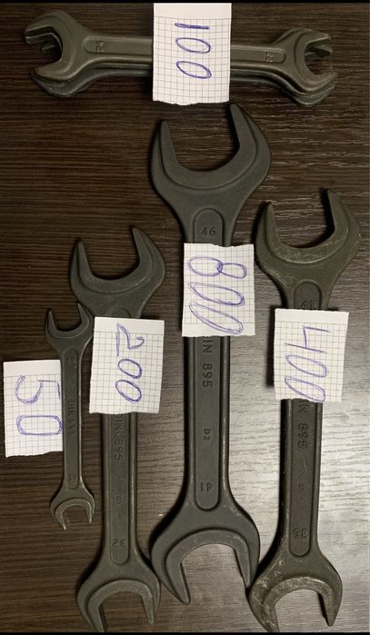 Ключ двусторонний рожковый DIN 895