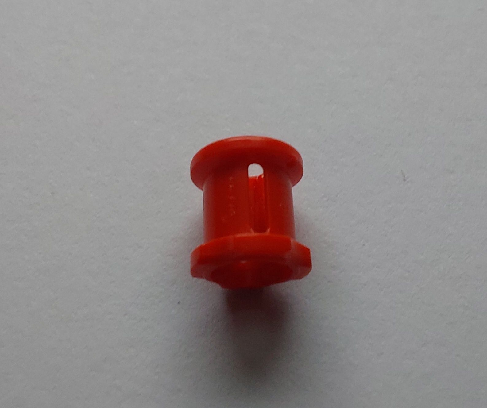 Lego elementy 3713 tuleja jasno szary i czerwony 12 sztuk