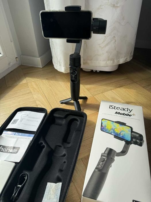 GIMBAL Stabilizator Hohem iSteady Mobile+ 3-osiowy do Telefonu, czarny