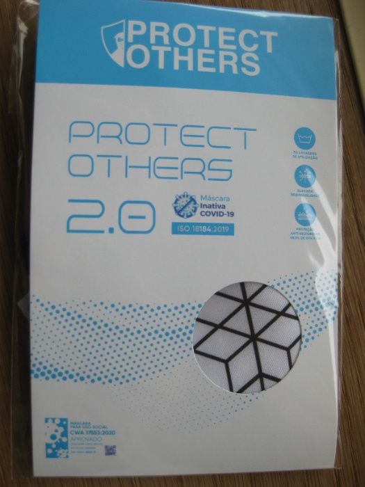 Mascara Certificada C/ Portes Correio Azul NOVA - Proteção Microbiana