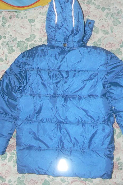 Зимняя лыжная куртка-пальто темно голубая, Германия, 10-12 лет. НОВАЯ