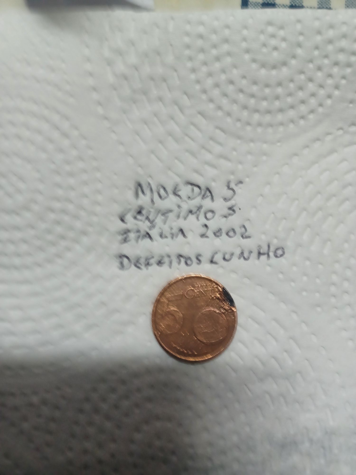 Vender moedas com defeitos impressão