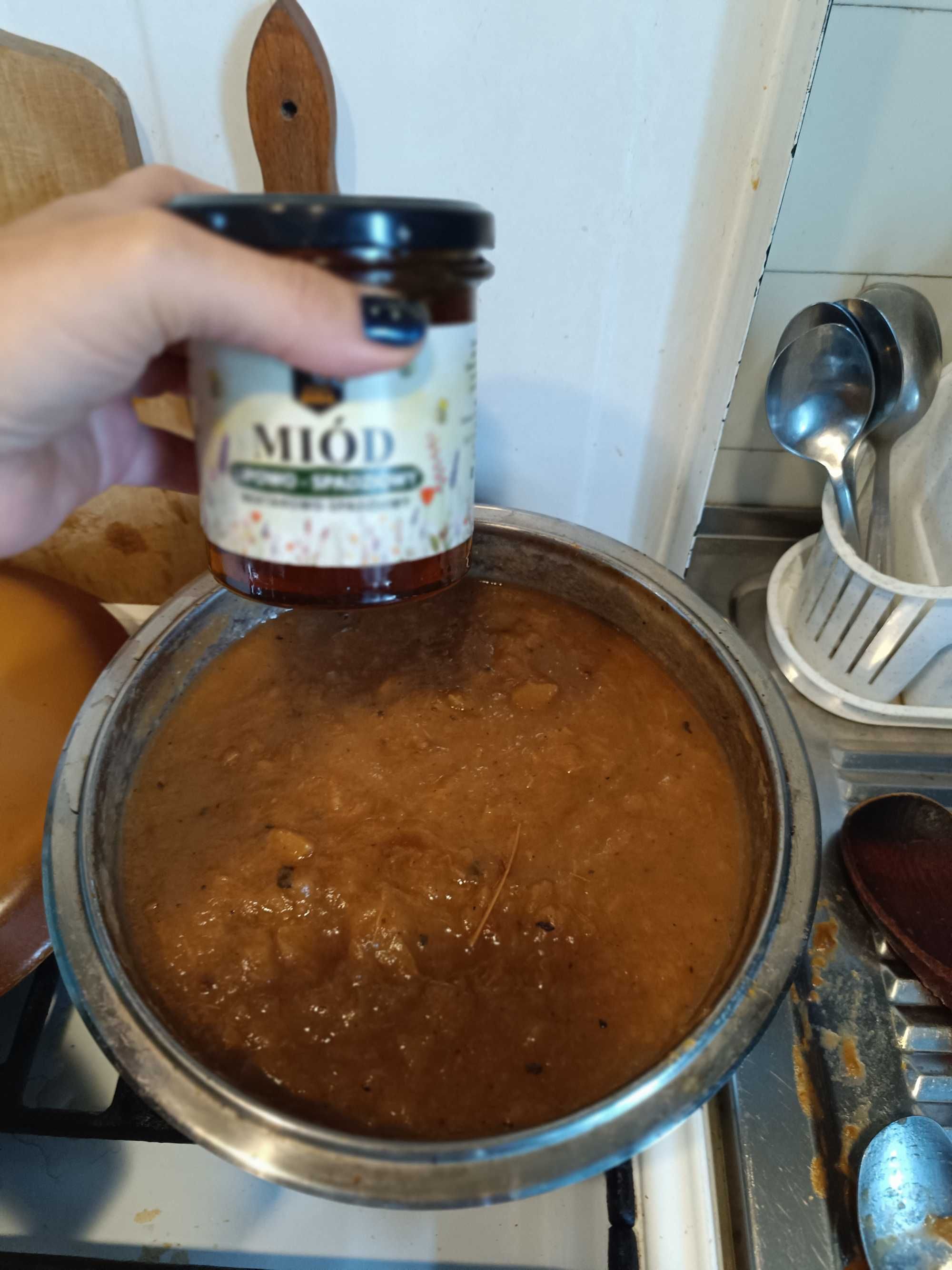 "Prosty"chutney z domowych jabłek Papierówek 300 ml.