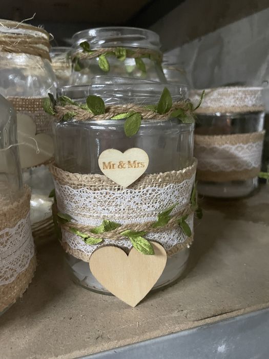 Ozdobne sloiki Boho na wesele lub inna impreze