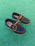 Sapato de vela Timberland em couro azul marinho tam 28