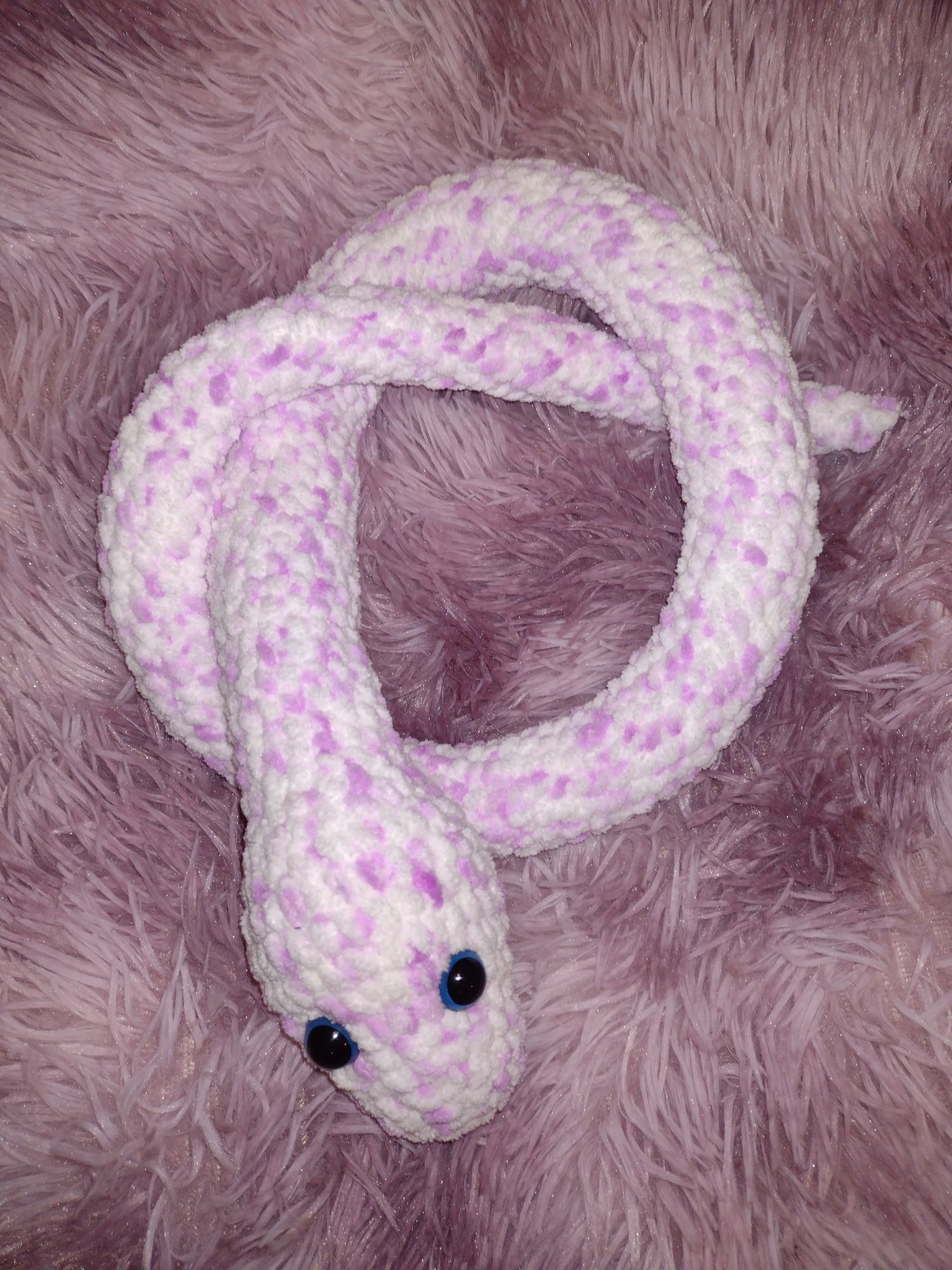 Maskotka amigurumi, hand made, wąż
