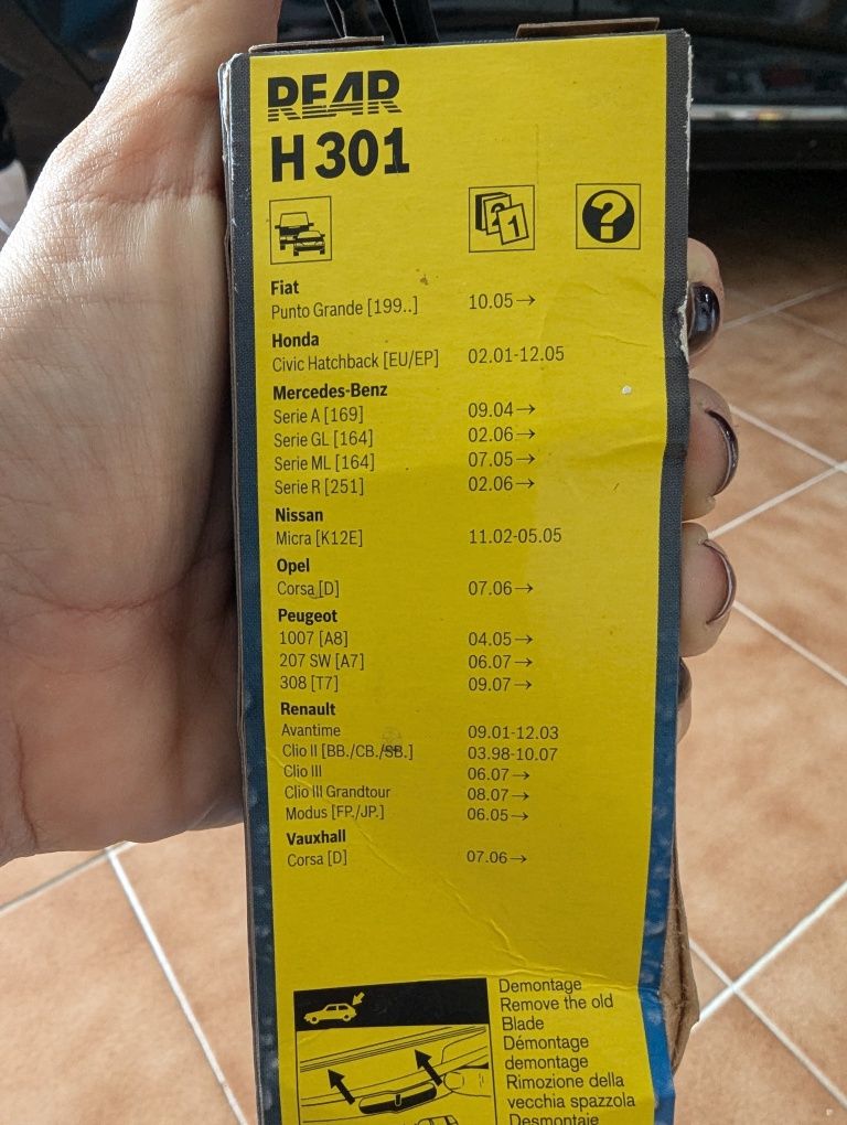 Escova limpa parabrisas h 301