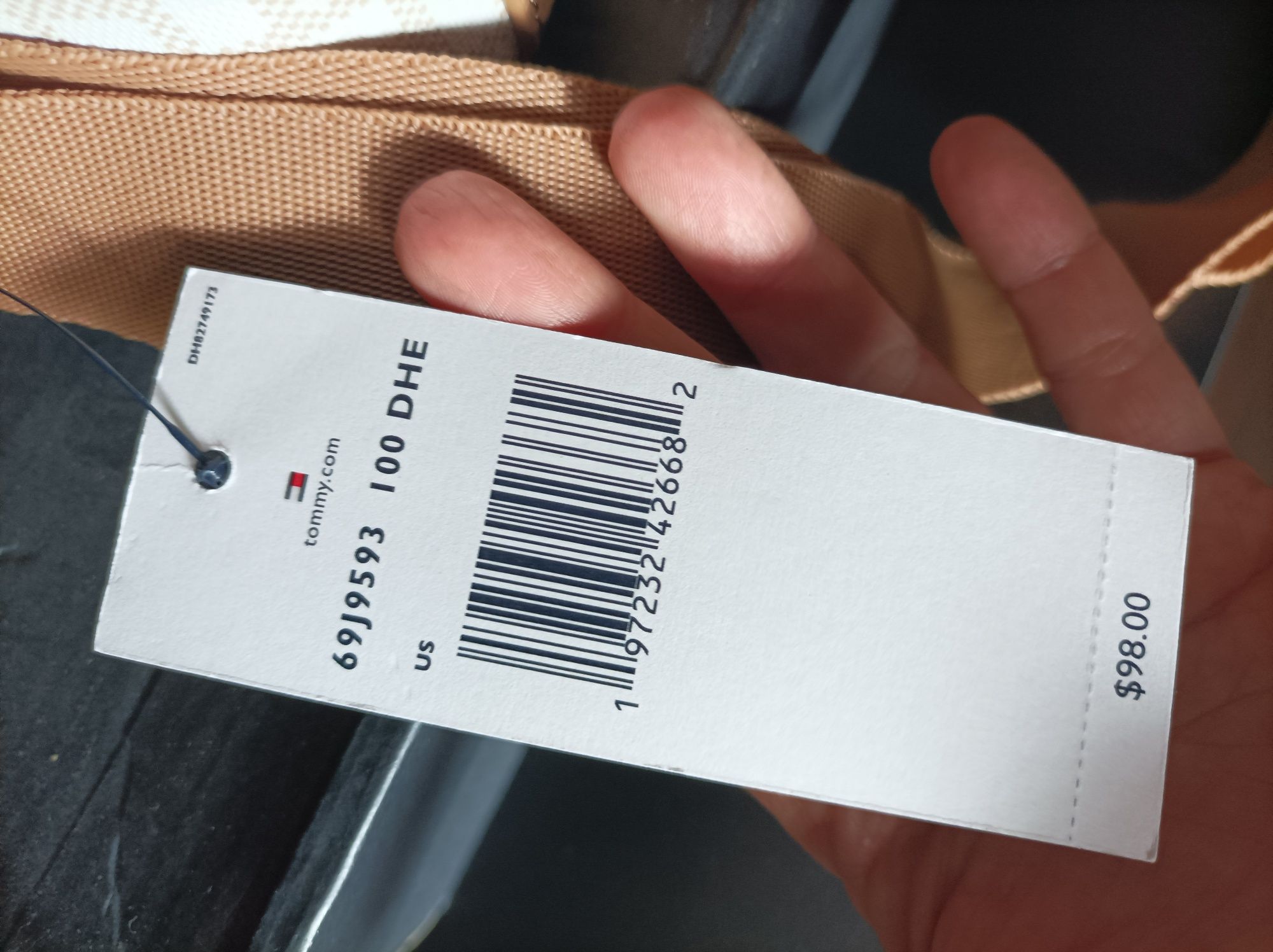 Oryginalna torebka listonoszka Tommy Hilfiger wzór