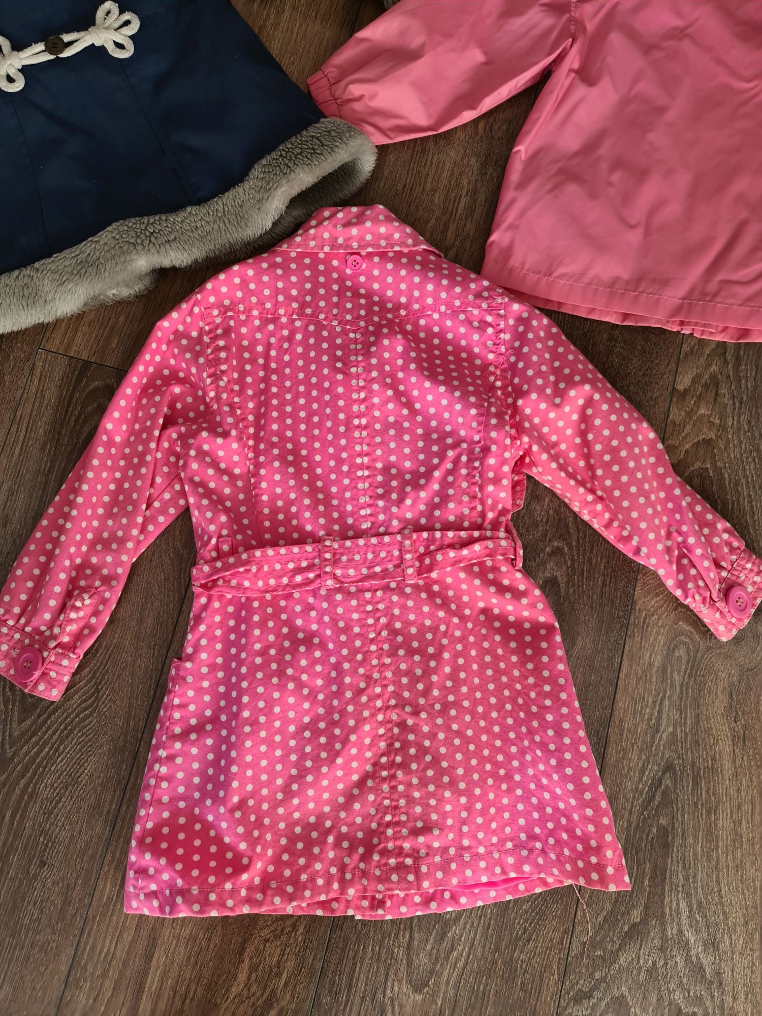 Płaszczyk,kurtka,różowa dziewczynka 92-104 rozmiar