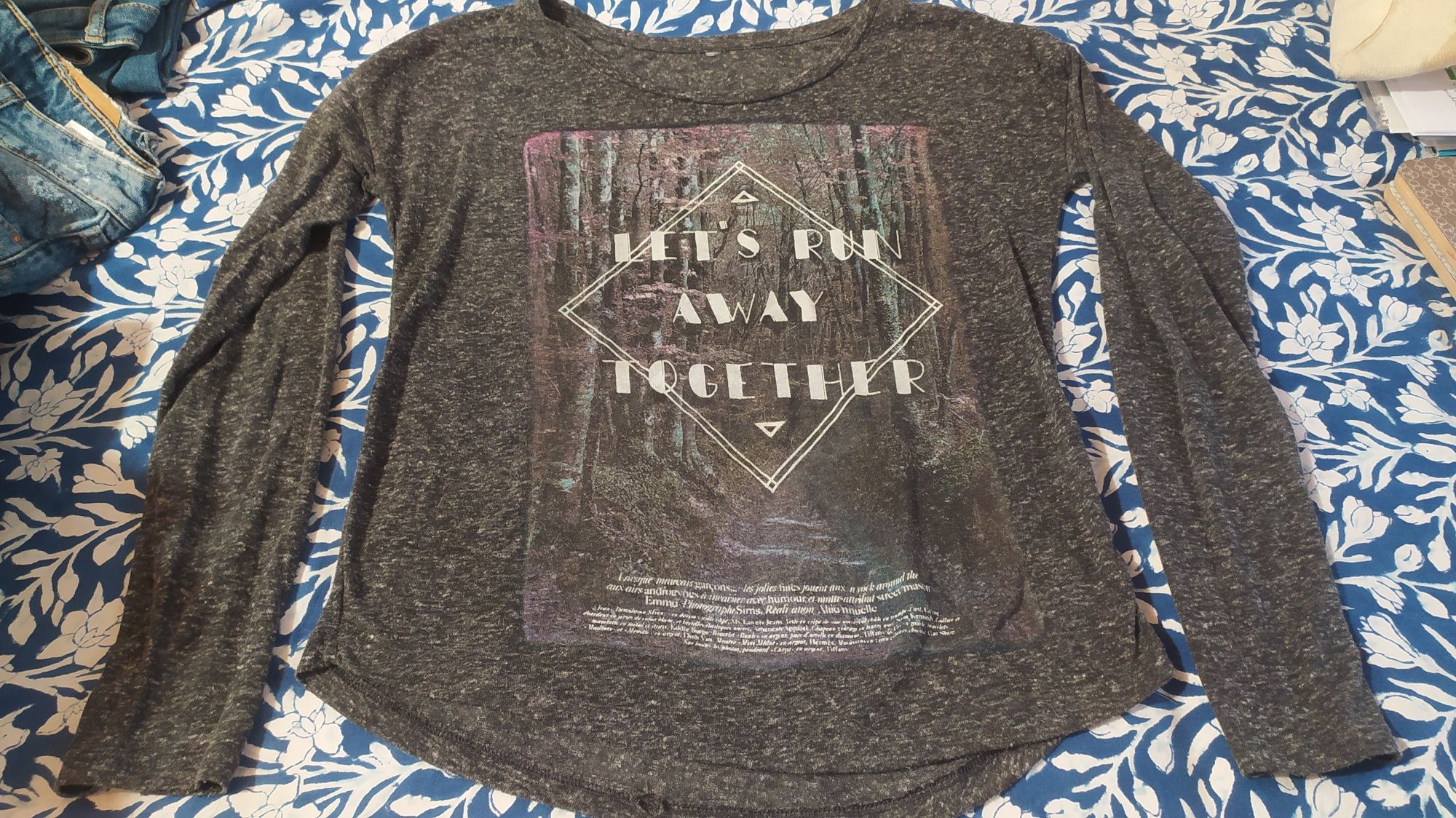 Camisola fina estampada