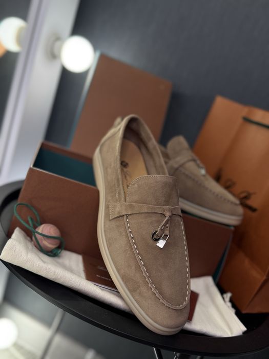 Loro piana лорікі лофери замшеві балетки італійська замша ручна робота