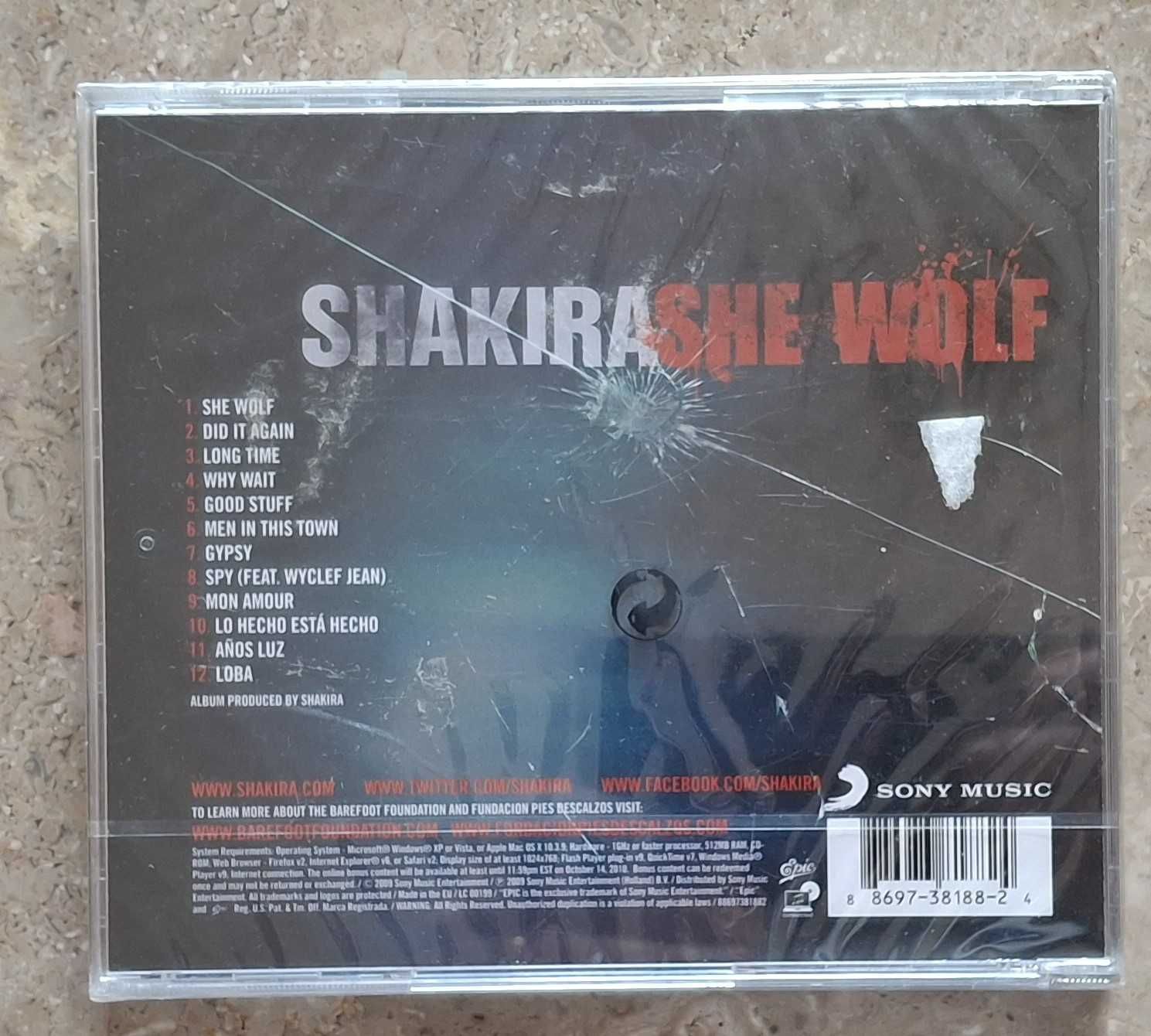 Shakira - CD - She Wolf - novo e selado
