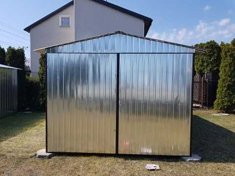 Garaże blaszane, blaszak, konstrukcja stalowa, magazynek 3x5, ocynk