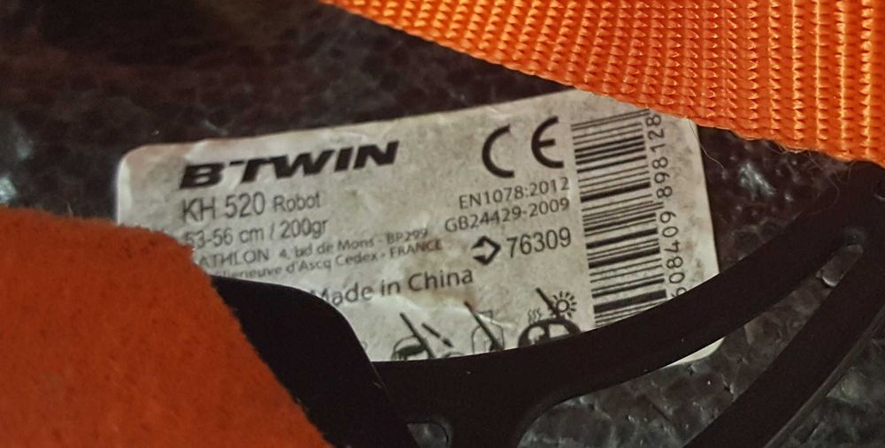 Kask rowerowy Btwin M (53-56 cm)