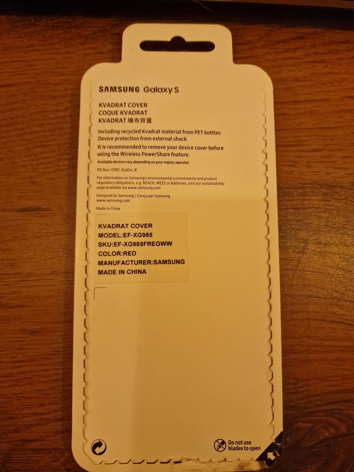 Etui Kvadrat Cover do Samsung Galaxy S20+ plus Nówka Bordowy/Red