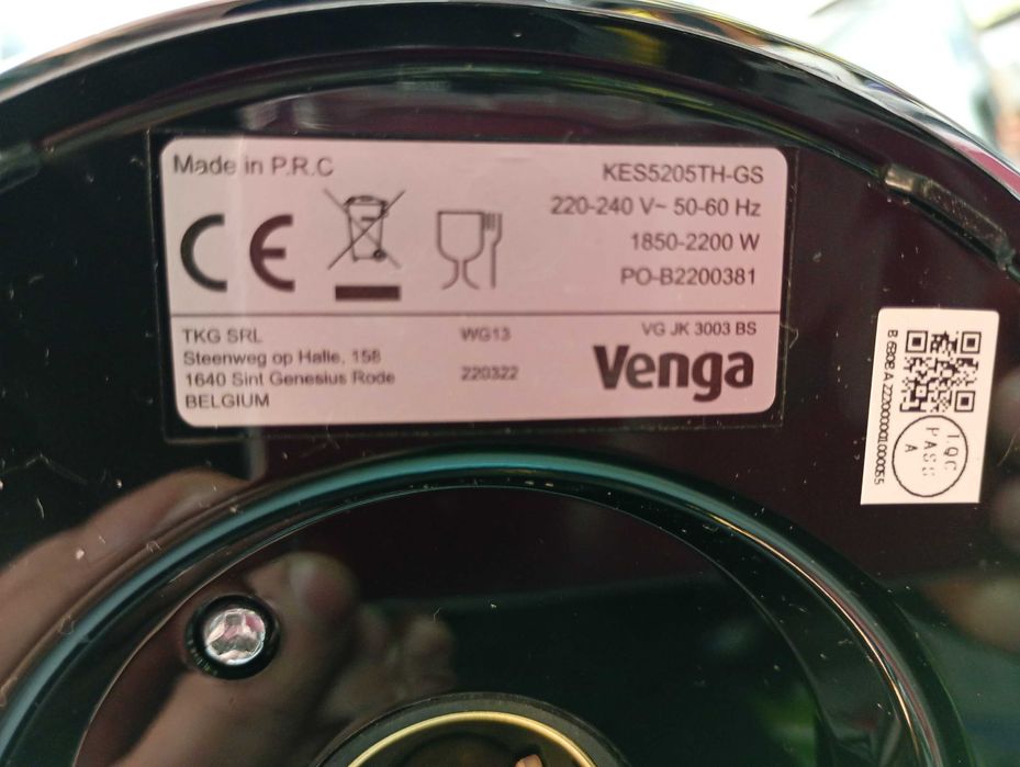 Venga! Czajnik elektryczny regulowana temperatura komis madej