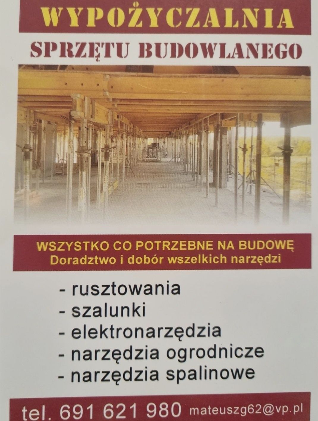 Rusztowanie warszawskie NOWE dostępne od ręki transport