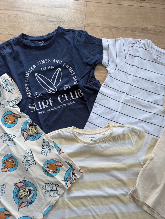 Zestaw 5szt T-shirt dla chłopca z Sinsay rozm 140