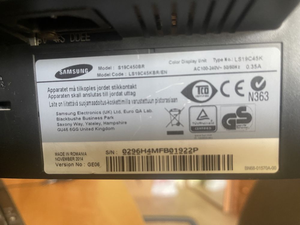 Монитор Samsung рабочий