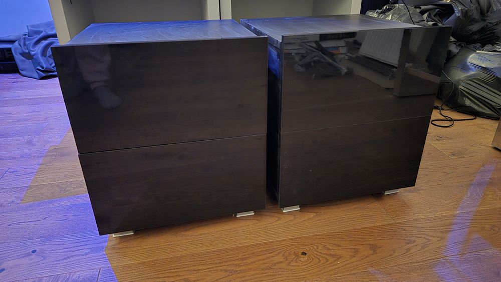 Ekskluzywne szafki / stoliki nocne GLAMOUR połysk OKAZJA! jak NOWE