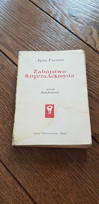 Książka rok 1956 "Zabójstwo Rogera Ackroyda" Agata Christie